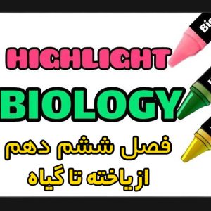هایلایت فصل ششم زیست شناسی دهم (از یاخته تا گیاه)